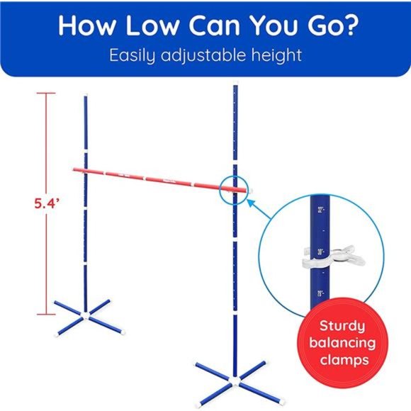 Limbo Game for Adults and Family - Indoor Holiday Fun, Backyard Games,Lawn Games - Picture 4 of 6